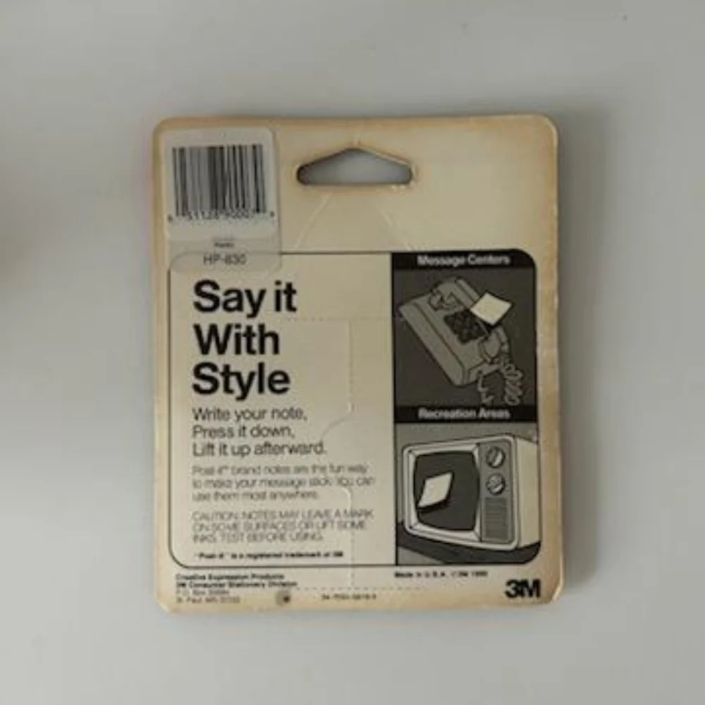 Vtg POST-IT note pad die-cut nostalgic grand piano teacher music student
